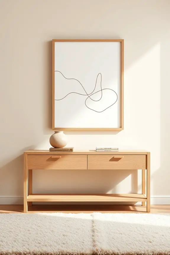 sophisticated minimalist brown art