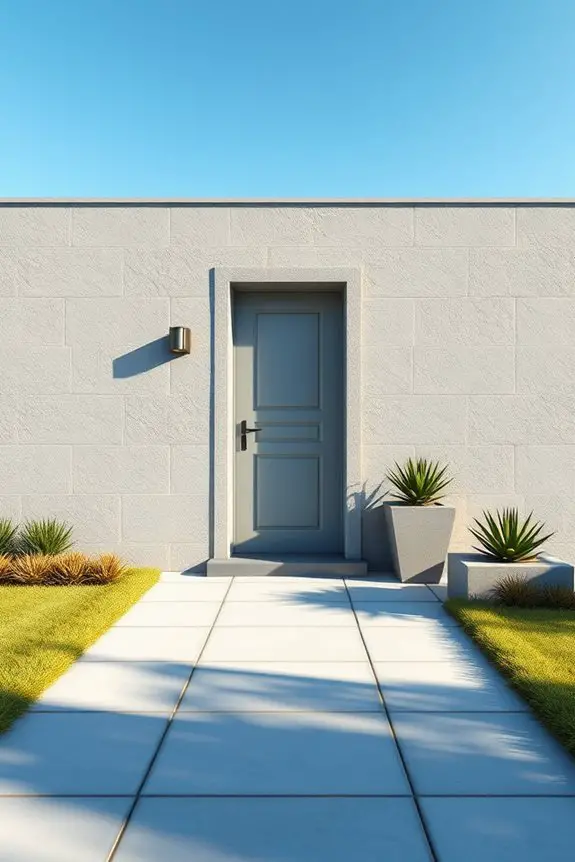 sophisticated monochromatic exterior design