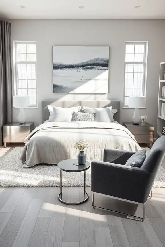 sophisticated monochromatic grey sanctuary