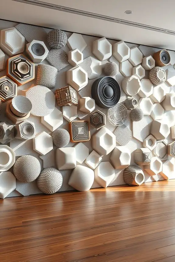 sound absorbing art installations