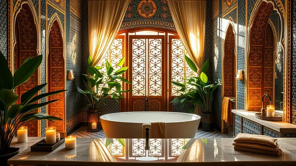 spa inspired arabic bathroom designs