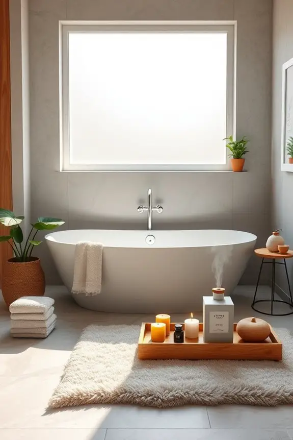 spa inspired bathroom accessories
