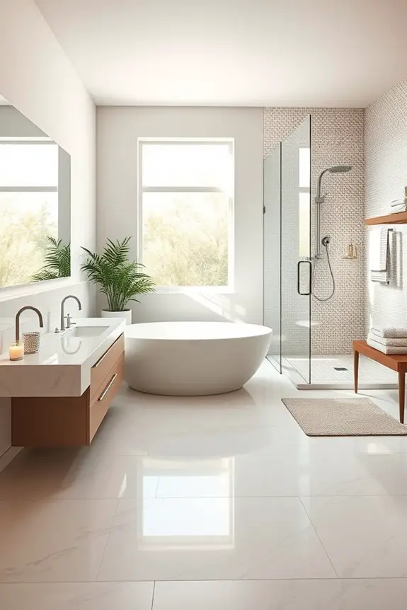 spa inspired bathroom oasis