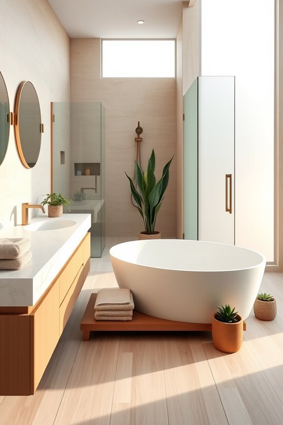 spa inspired bathroom retreat