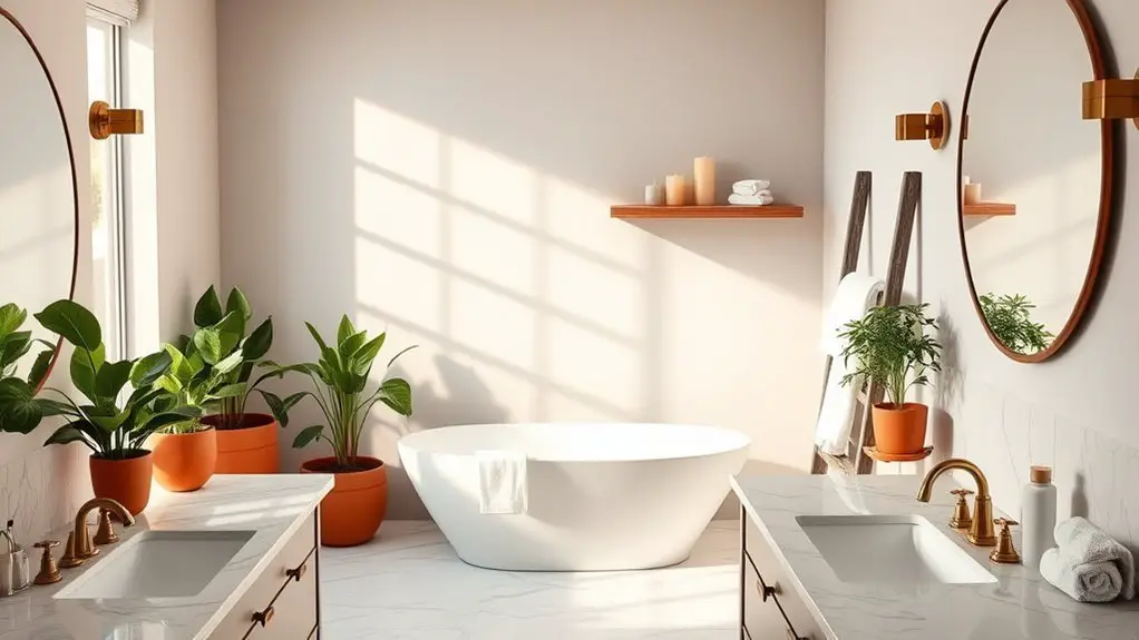 spa inspired bathroom trends