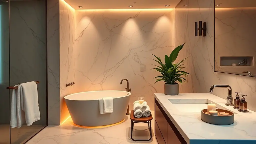 spa inspired hotel bathrooms