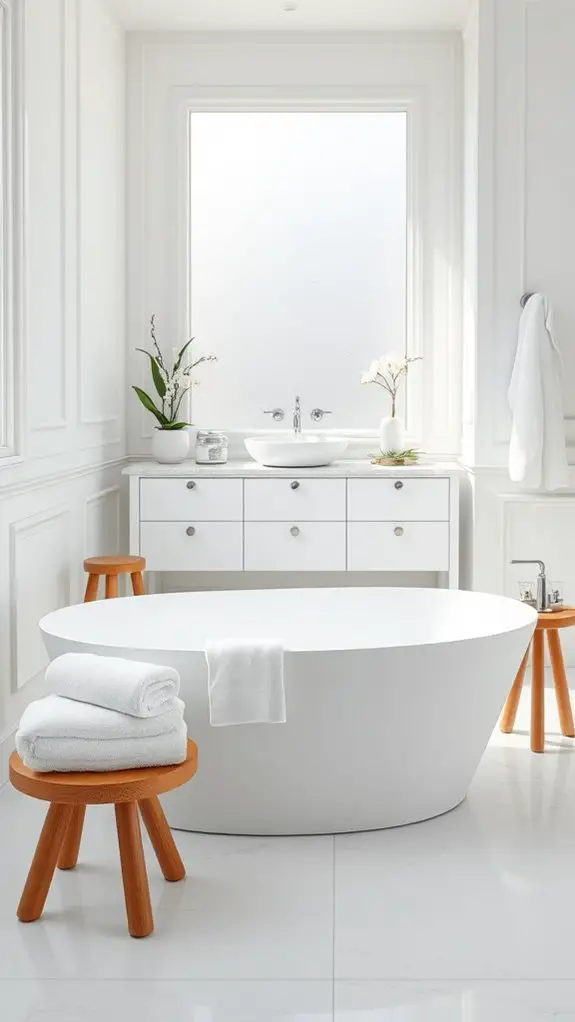 spa inspired minimalist bathroom retreat
