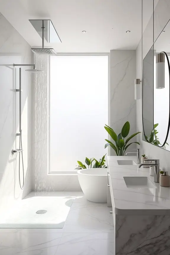 spa like rainfall shower experience