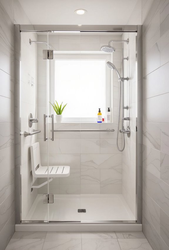 space efficient accessible bathroom design