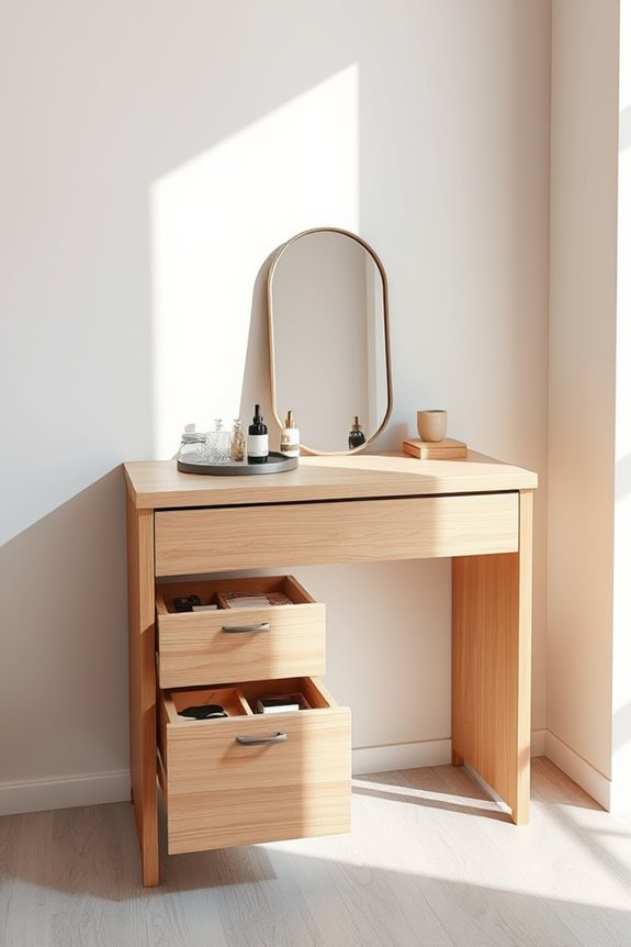 space efficient antique dressing table