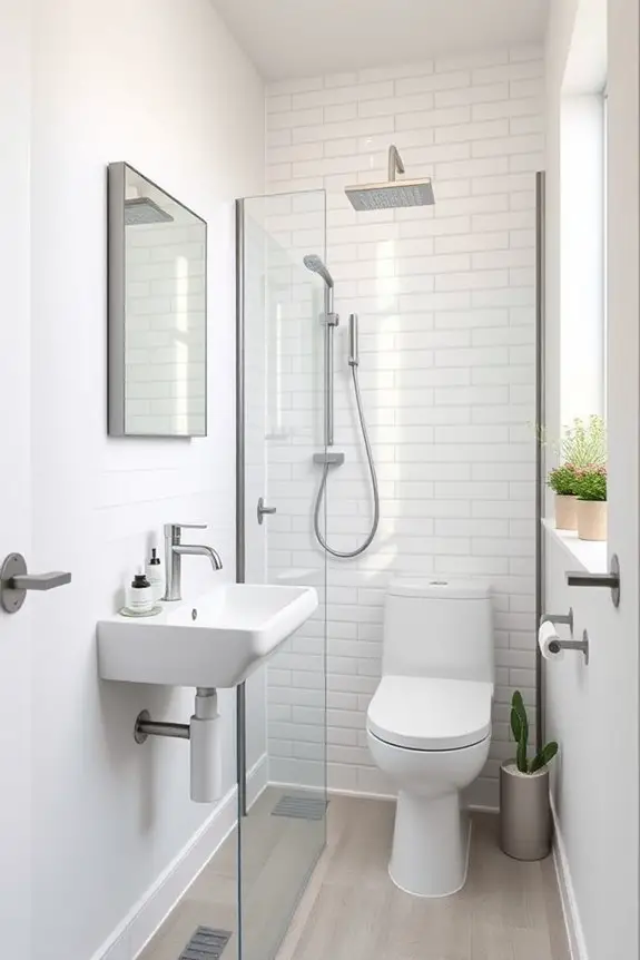 space efficient bathroom solutions