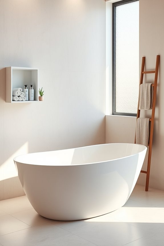 space efficient bathtub organization solutions