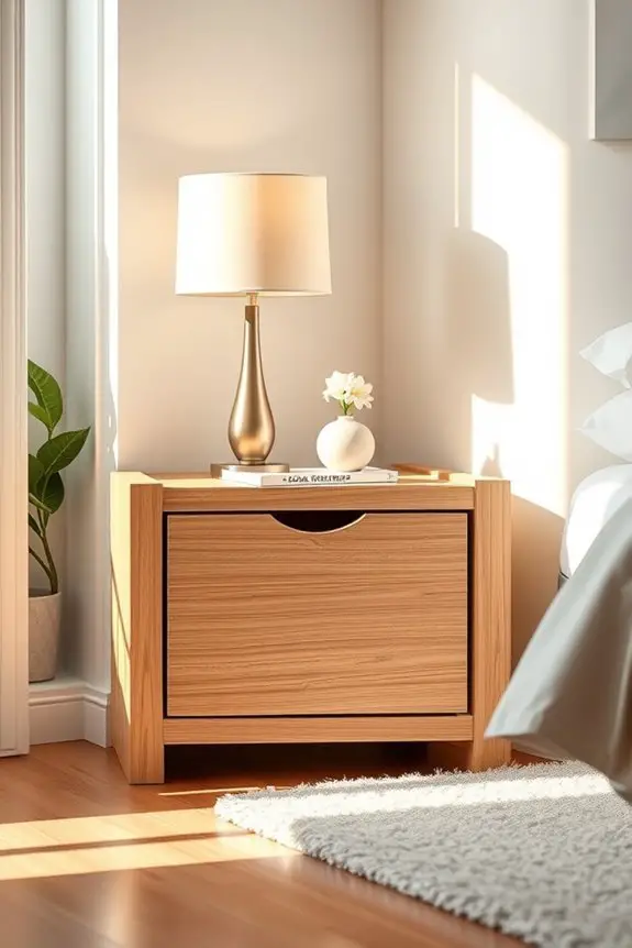 space efficient corner nightstand solutions