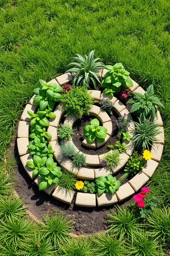 space efficient herb gardening system