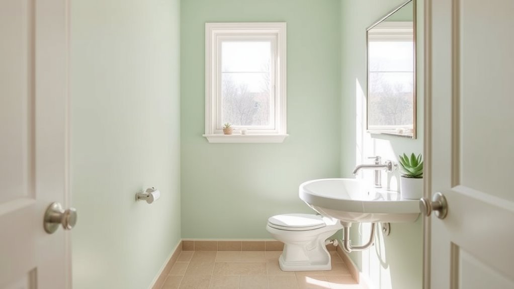 space enhancing bathroom color schemes