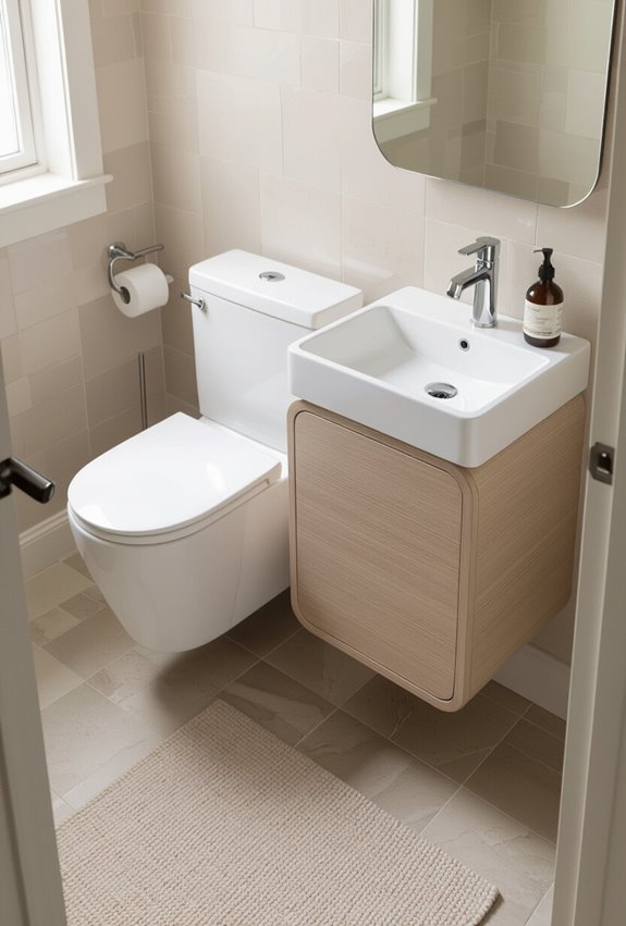 space saving bathroom solution