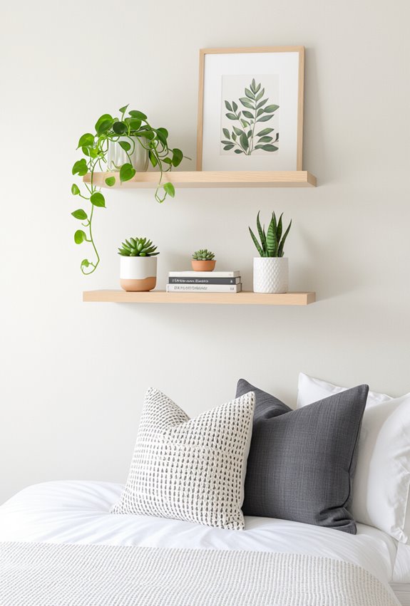 space saving elevated plant display