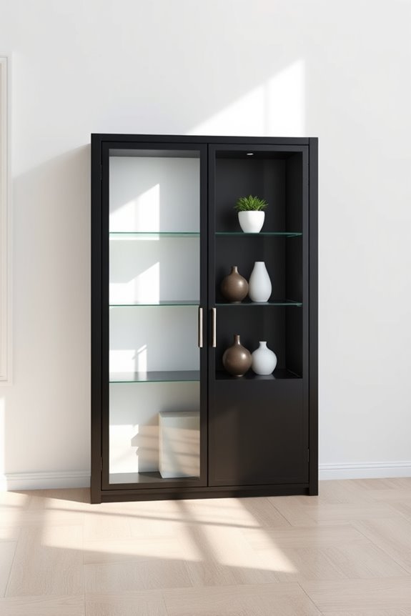 space saving foldable display cabinet