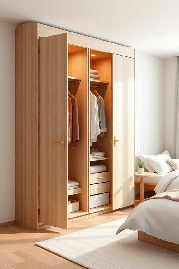 space saving foldable wardrobes