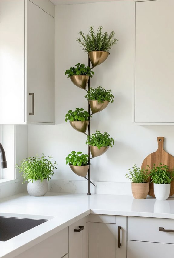 space saving herb wall planter