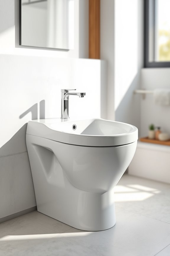 space saving integrated sink toilets