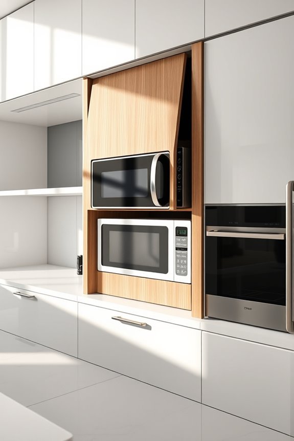 space saving microwave solution