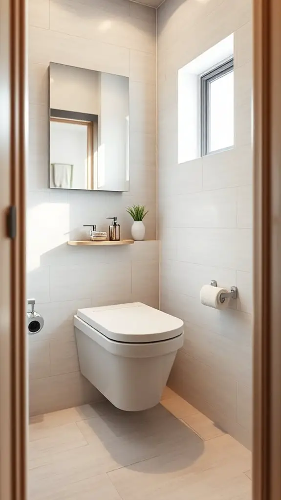 space saving modern toilets