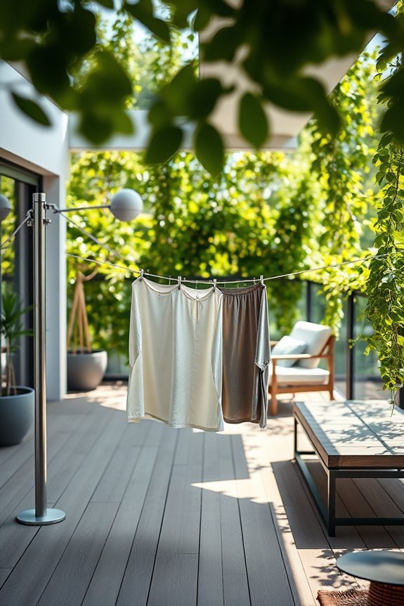space saving outdoor laundry solution