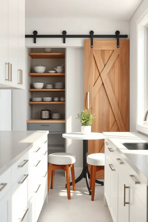 space saving sliding barn doors
