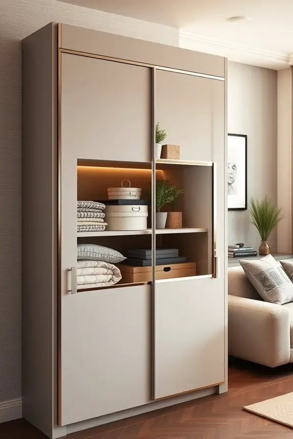 space saving sliding door cupboards