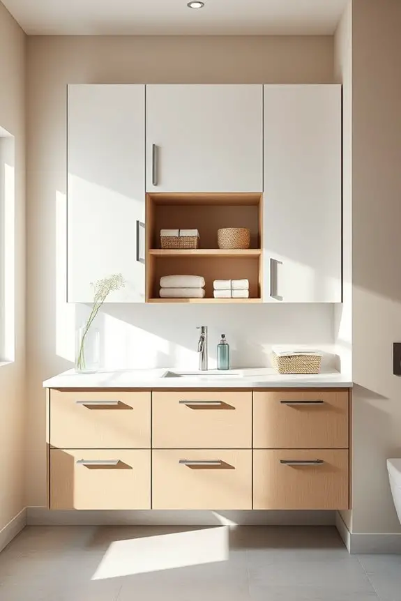 space saving wall mounted cabinets