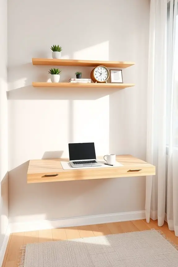 space saving wall mounted desks