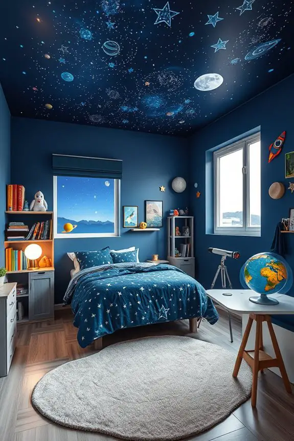 space themed bedroom decor