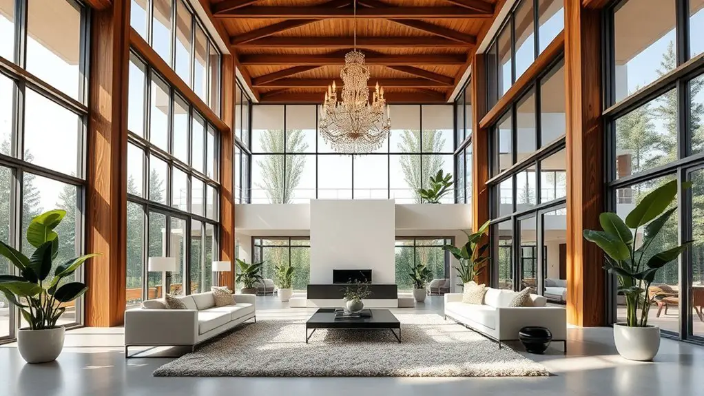 spacious elegant living rooms