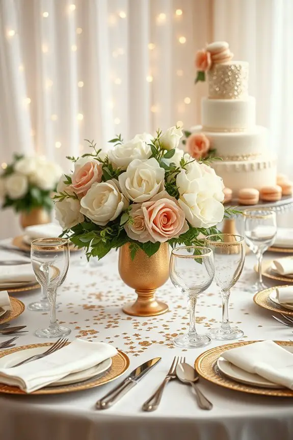 sparkling bridal shower decor