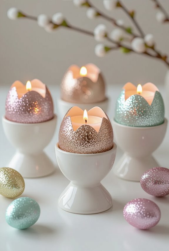 sparkling easter egg centerpiece