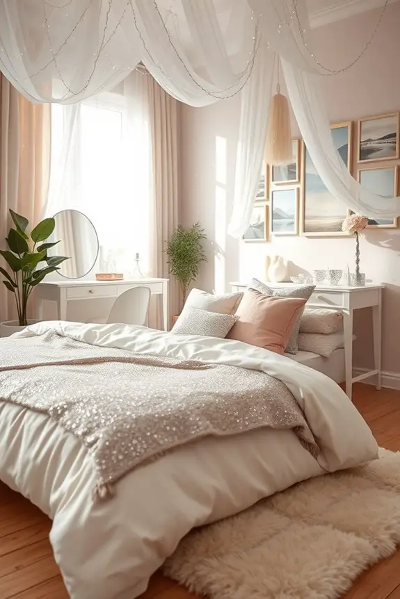 sparkly bedroom decor ideas