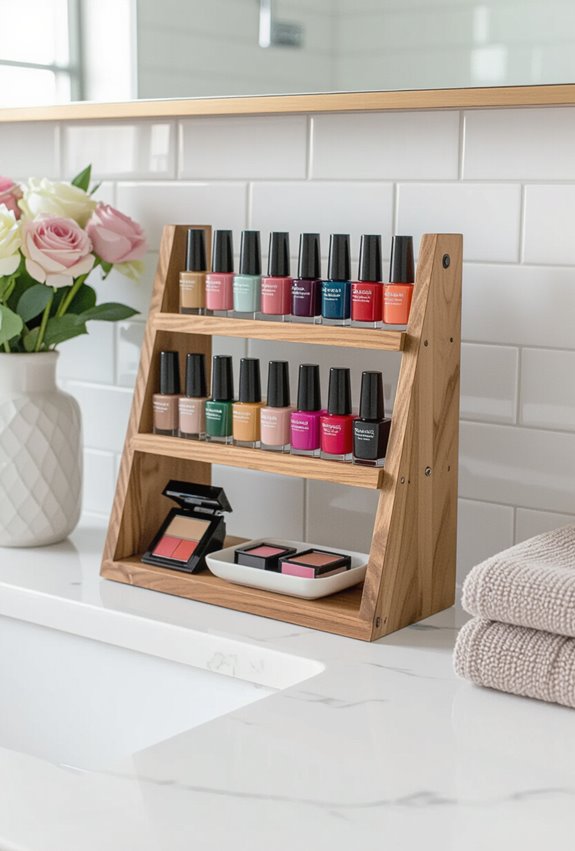 spice rack makeup organizer