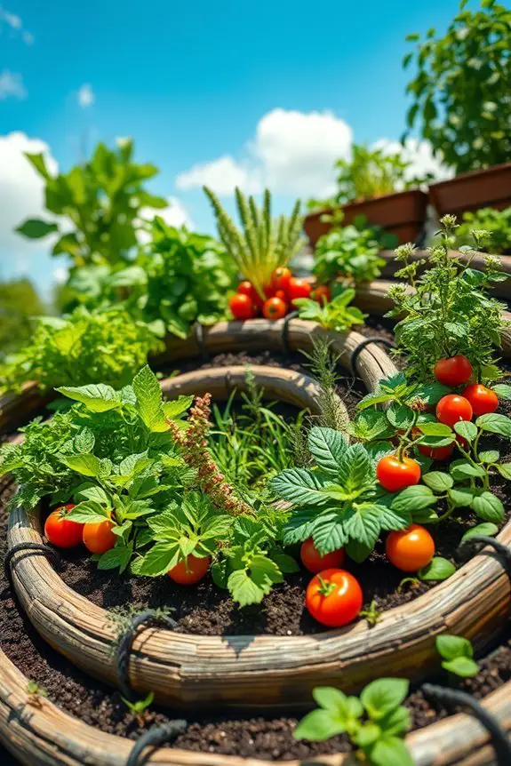 spiral garden maximizes space