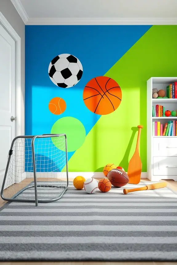 sports team spirit wall