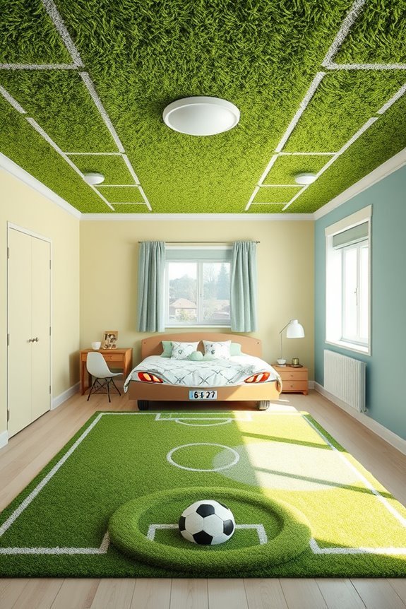sports themed bedroom transformation
