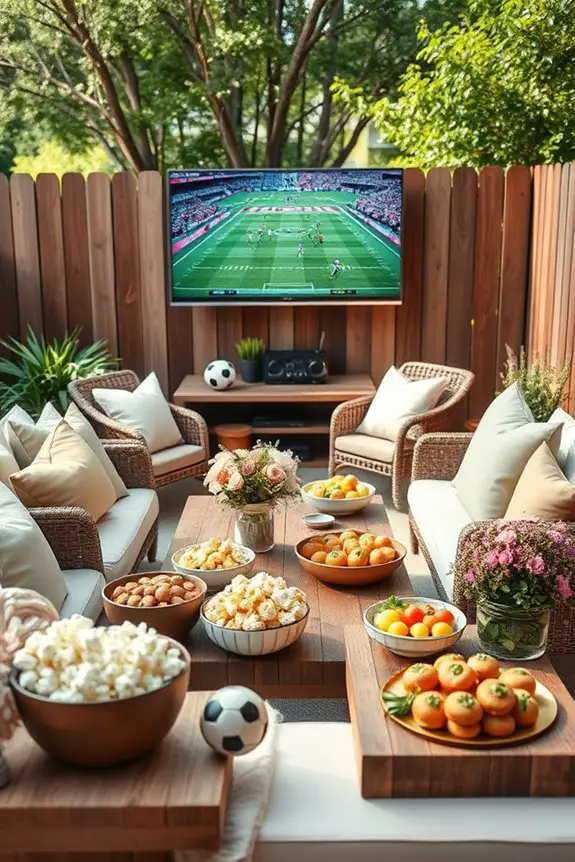 sports themed bridal shower party