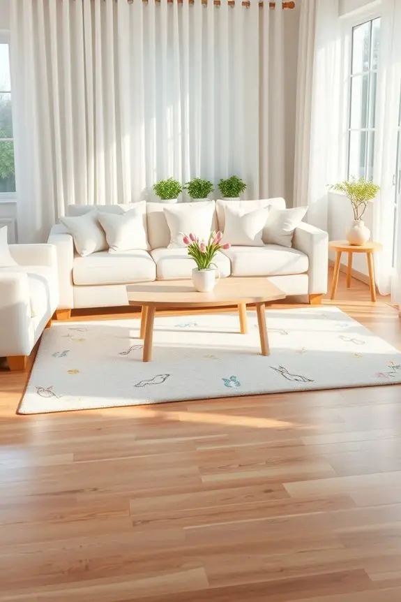 spring themed vibrant area rugs