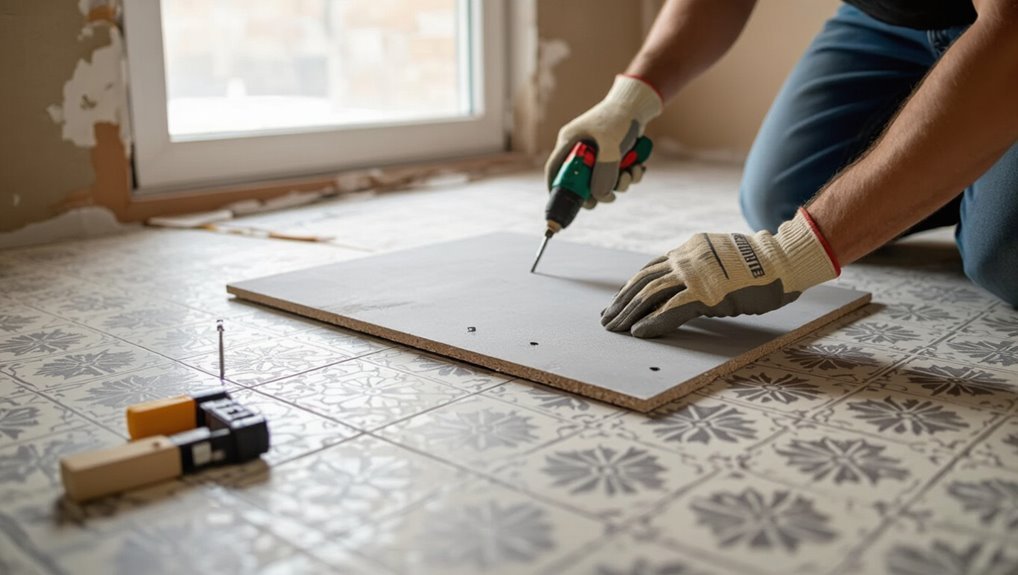 stable moisture resistant tile base