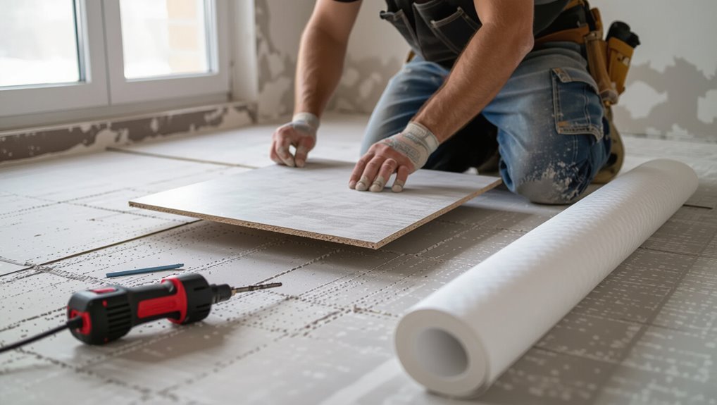 stable waterproof tile underlayment