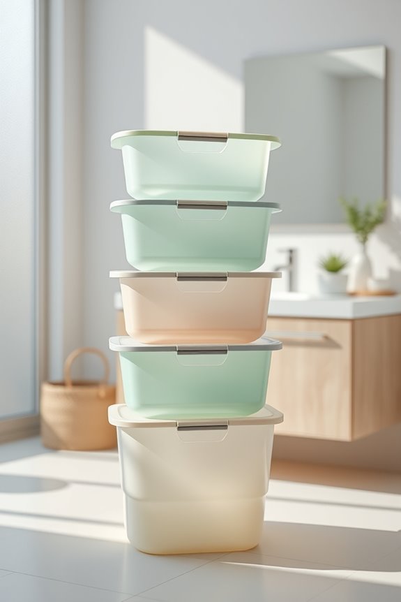 stackable bins for organization