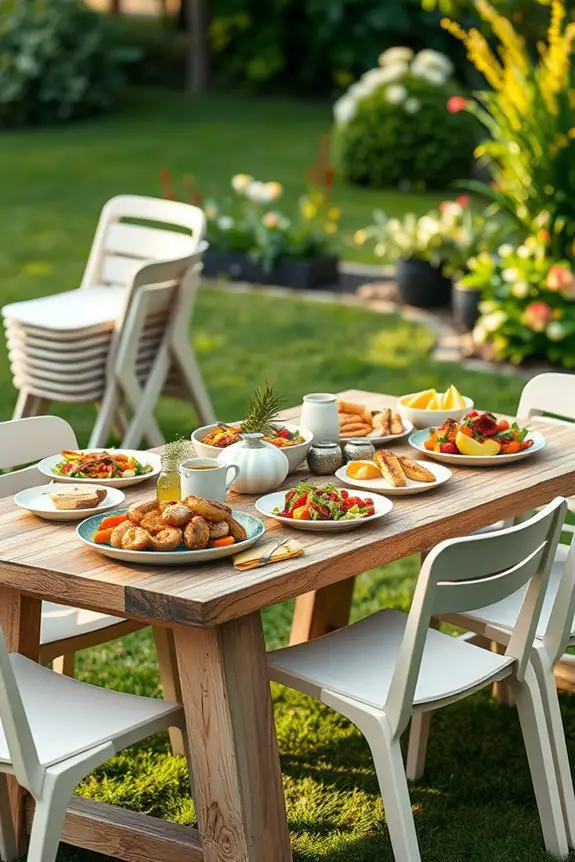 stackable chairs for convenience