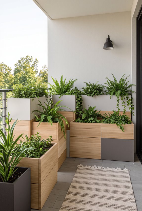 stackable modular planter units