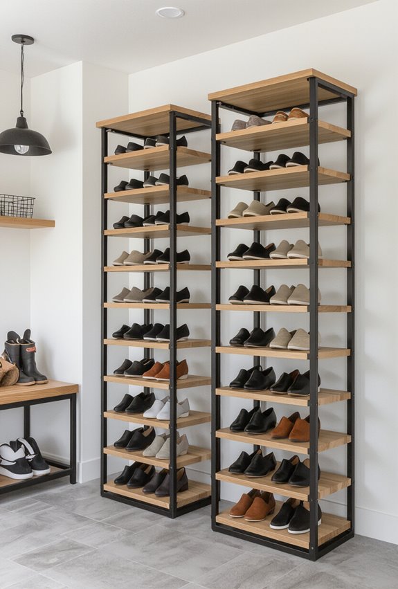 stacked adjustable clear compartments