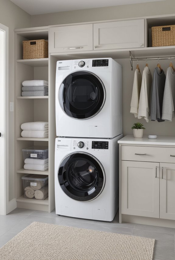 stacked washer dryer with hookups